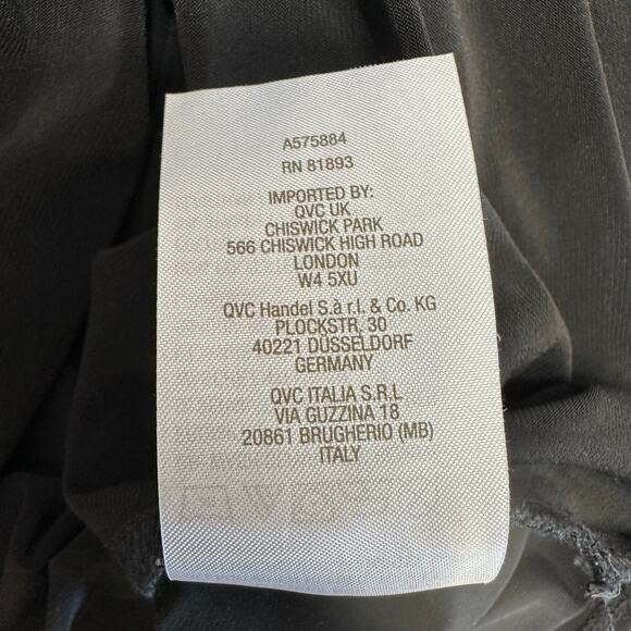 Susan Graver Scoop Neck Relaxed Top Women's XL Black Short Sleeve A575884 Blouse - Picture 7 of 7